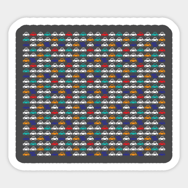 Beep Beep _ Blue and Orange Sticker by Tees4Elliott